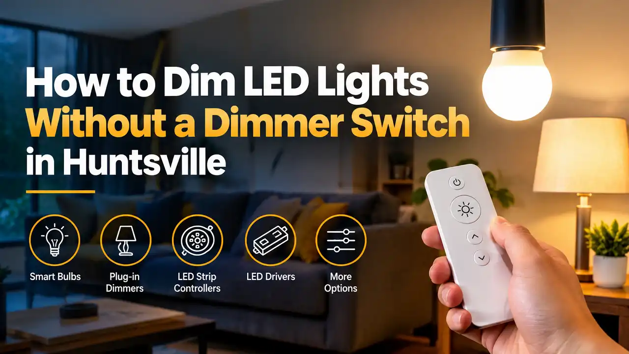 How to Dim LED Lights Without a Dimmer Switch in Huntsville