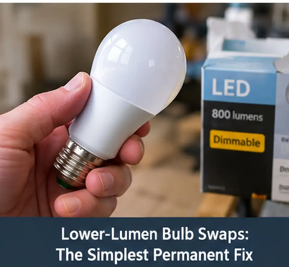 Lower-Lumen Bulb Swaps The Simplest Permanent Fix